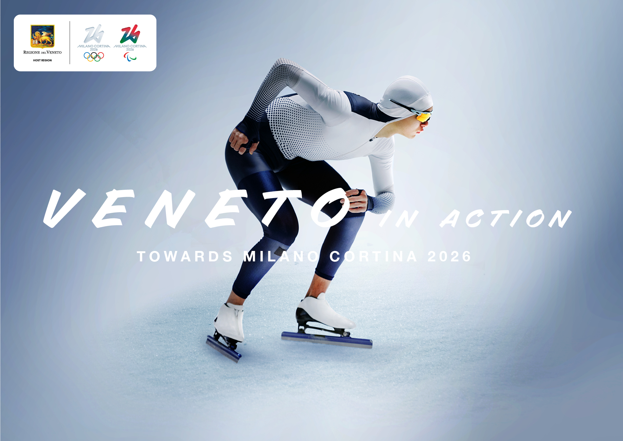 pattinatore sul ghiaccio ritratto di profilo