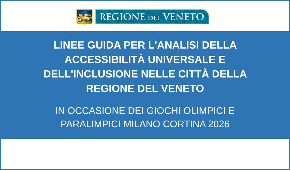 Locandina linee guida per l'analisi dell'accessibilità universale