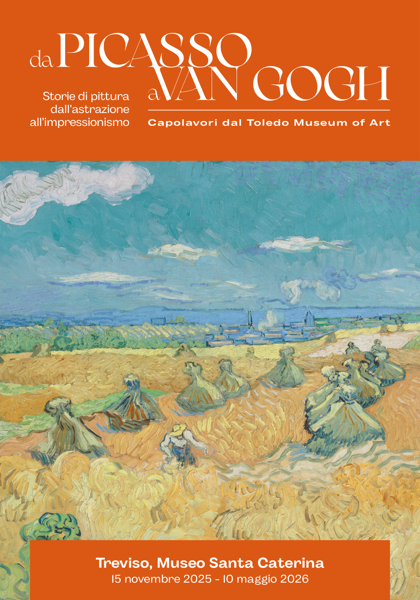 locandina della mostra Da Picasso a Van Gogh