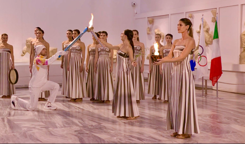 Accensione Fiamma Olimpica a Olimpia